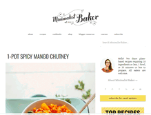 Tablet Screenshot of minimalistbaker.com